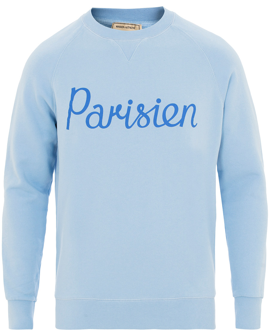 Herre | Trøjer | Maison Kitsuné | Sweatshirt Parisien Light Blue