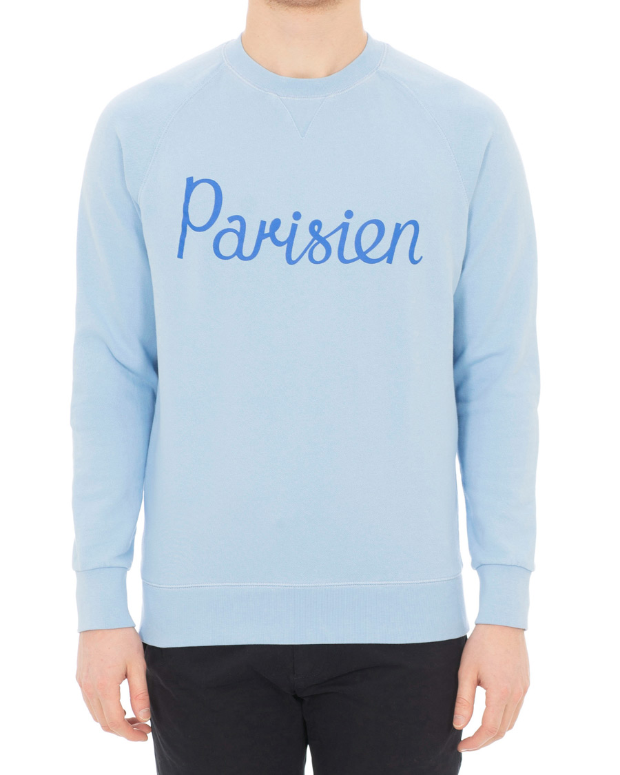Herre | Trøjer | Maison Kitsuné | Sweatshirt Parisien Light Blue