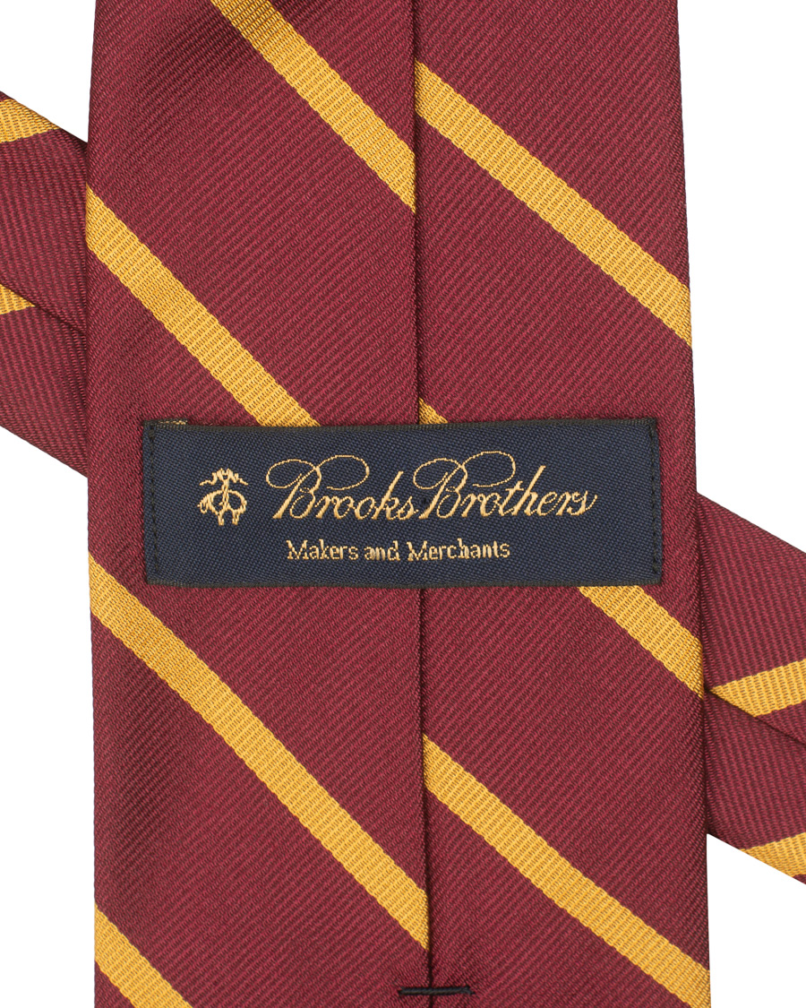 Herre | Brooks Brothers Striped Tie 8 cm Burgundy | Brooks Brothers | Striped Tie 8 cm Burgundy