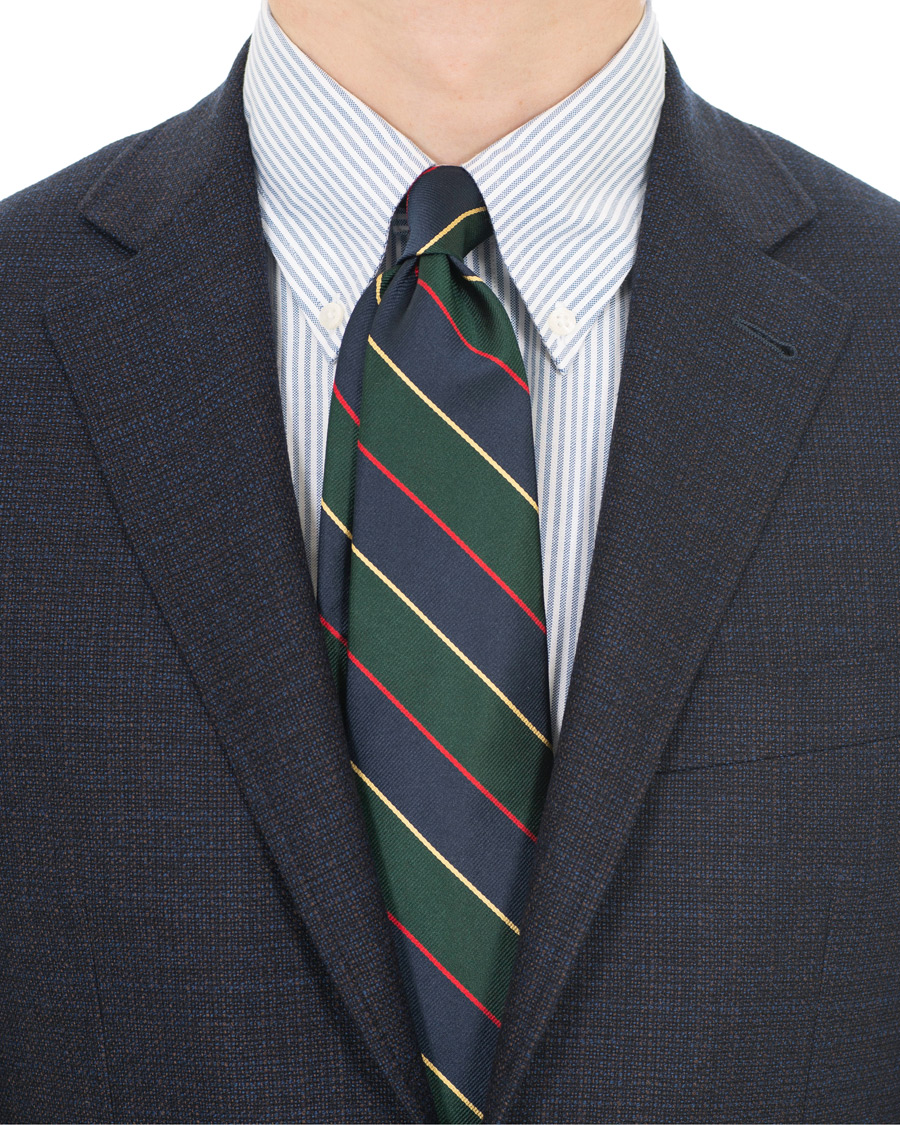 Herre | | Brooks Brothers | Striped Tie 8 cm Green