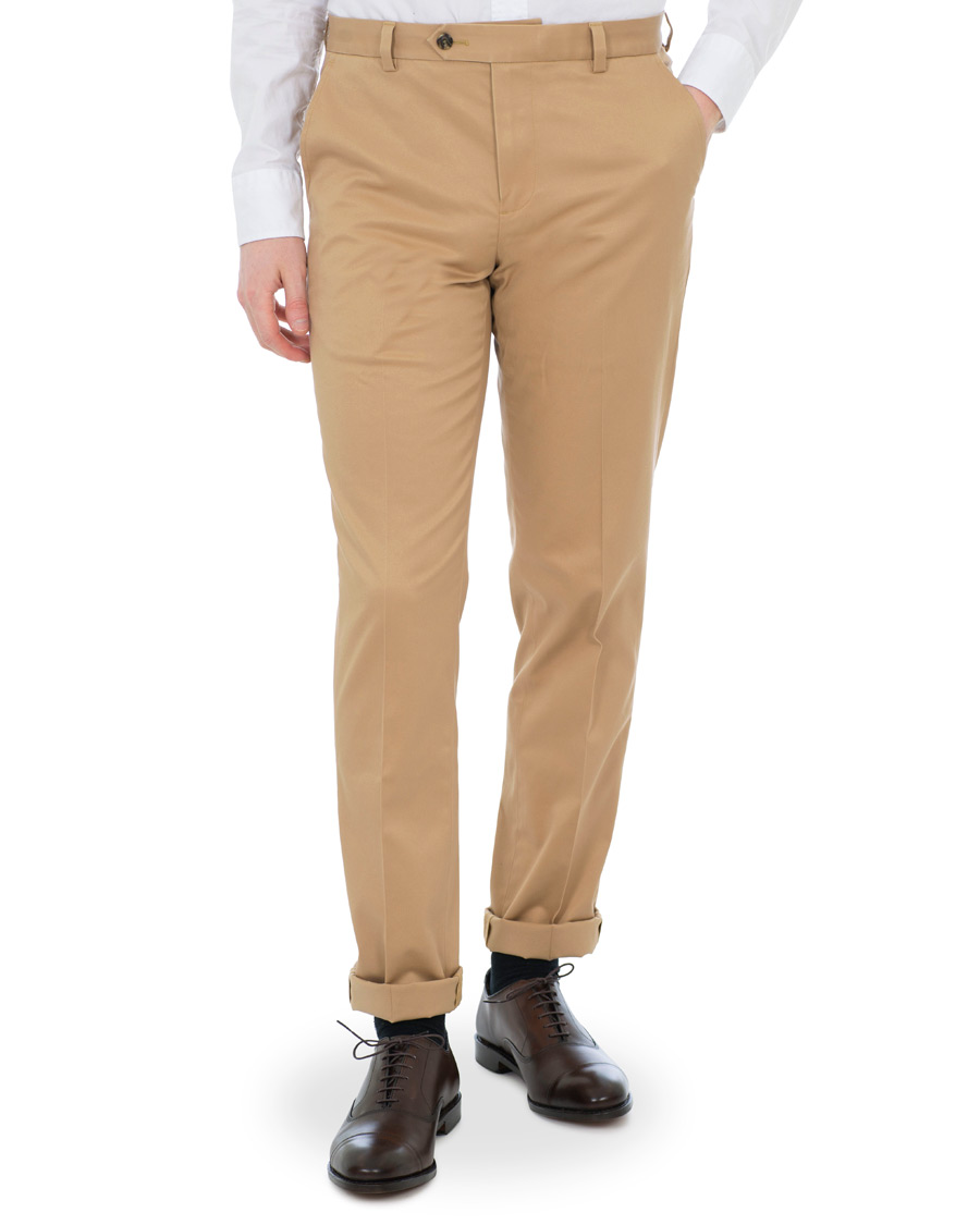Herre | Bukser | Brooks Brothers | Milano Stretch Chino Khaki W31L34