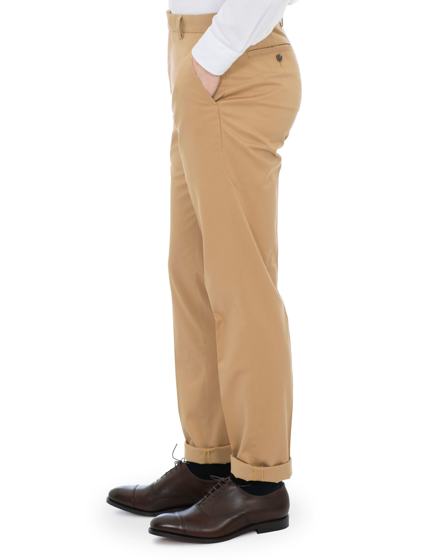 Herre | Bukser | Brooks Brothers | Milano Stretch Chino Khaki W31L34