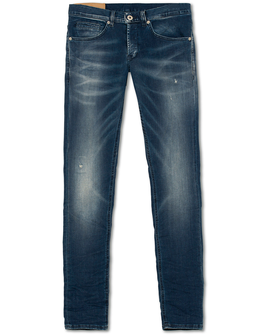 Herre | Jeans | Dondup | George Shredded Jeans Blue