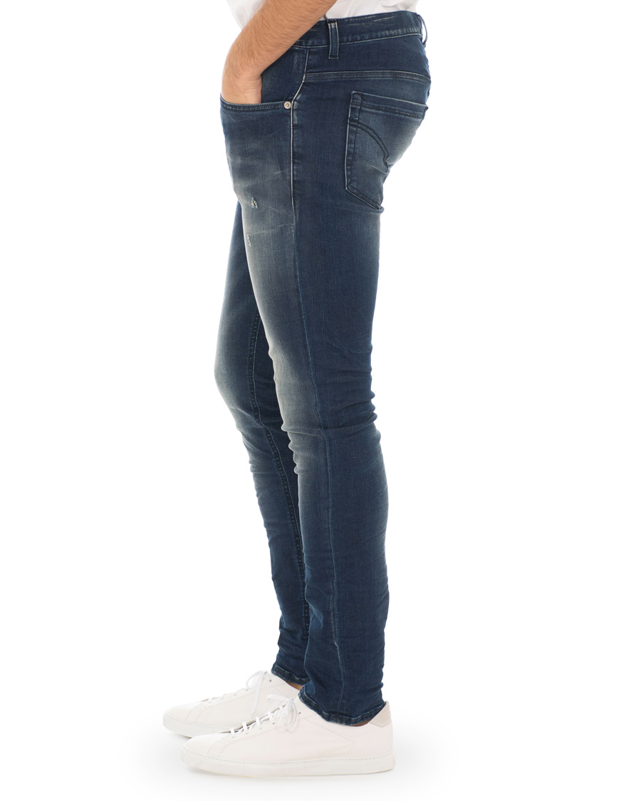Herre | Jeans | Dondup | George Shredded Jeans Blue
