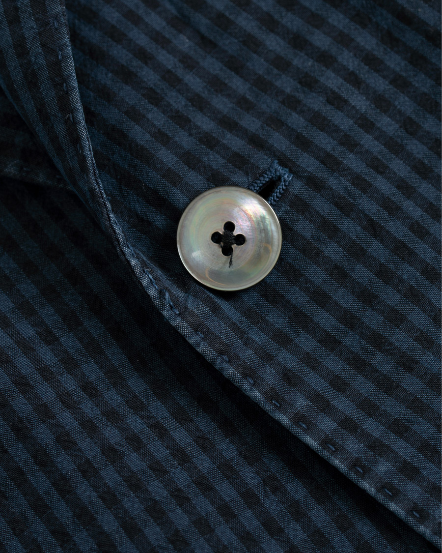 Herre | Blazere & jakker | The Gigi | Art Tonal Micro Check Blazer Dark Blue