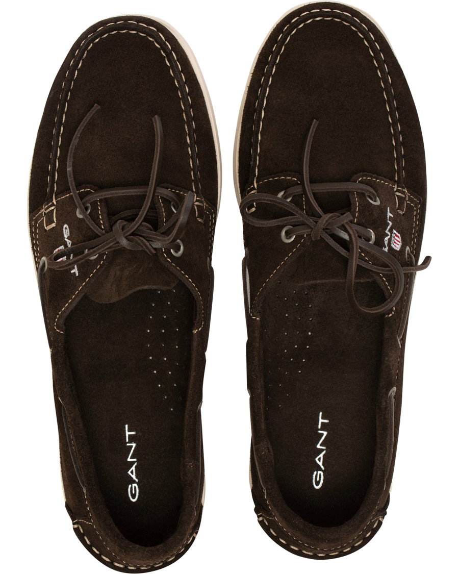 Herre | GANT Exclusively Made For Care of Carl Boatshoe Dark Brown Suede | GANT | Exclusively Made For Care of Carl Boatshoe Dark Brown Suede