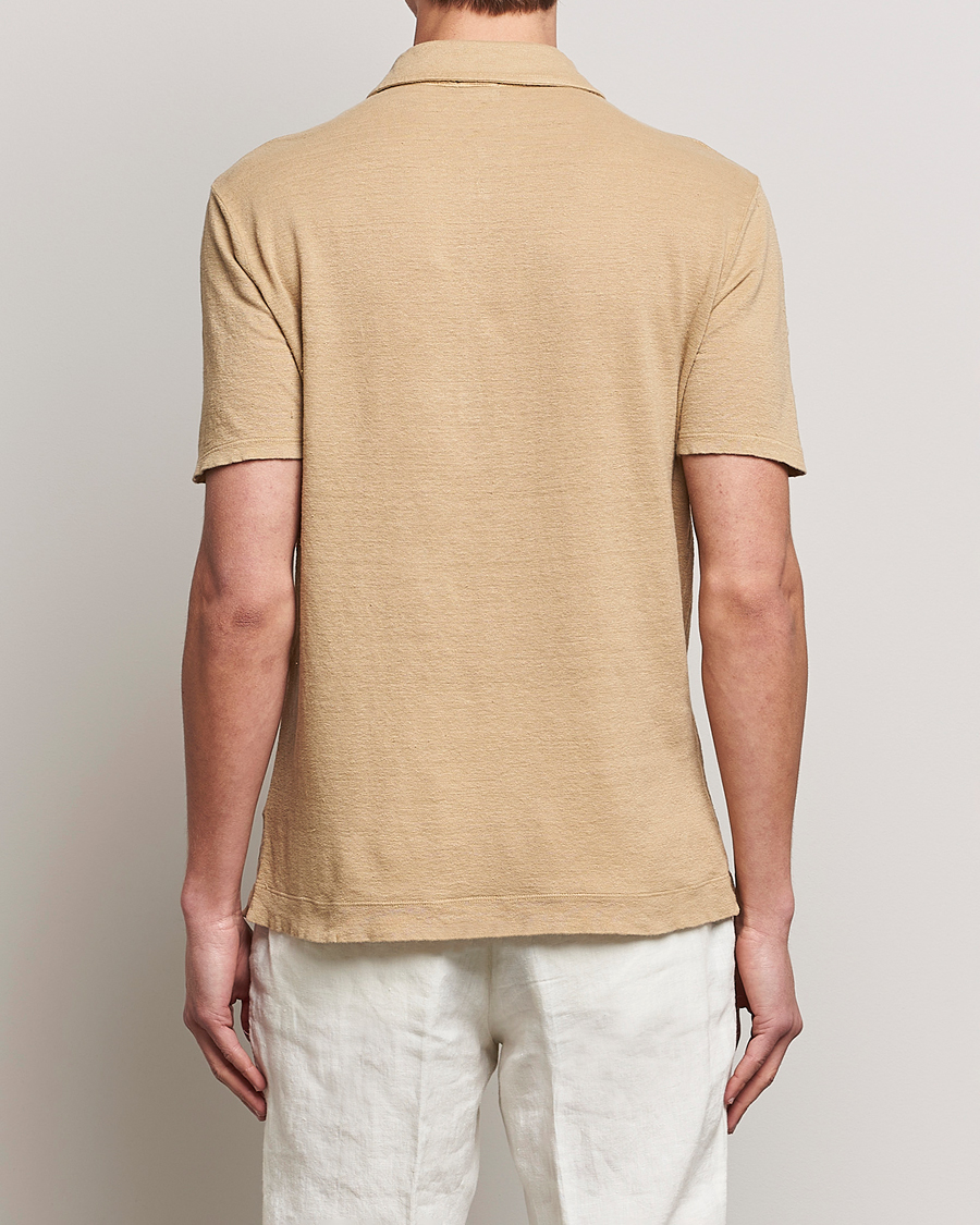 Herre | Polotrøjer | Massimo Alba | Wembley Linen Polo Sand