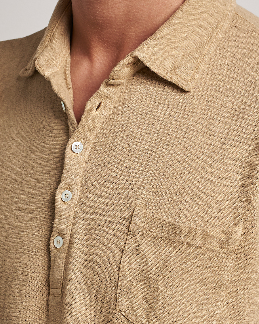 Herre | Polotrøjer | Massimo Alba | Wembley Linen Polo Sand