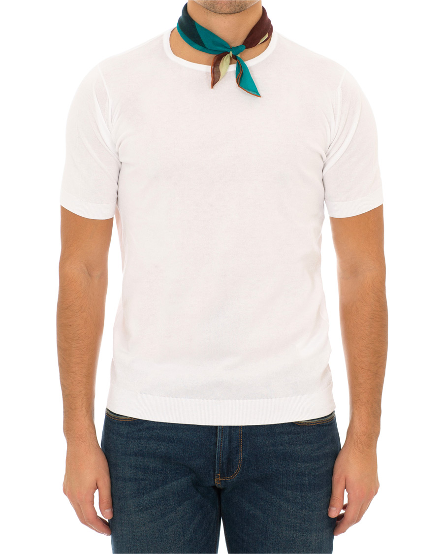 Herre | T-Shirts | John Smedley | Belden Sea Island Cotton Tee White
