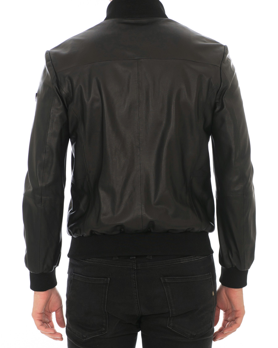Herre | Jakker | Emporio Armani | Leather Jacket Black