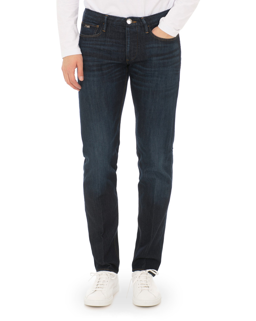Herre | Jeans | Emporio Armani | Extra Slim Fit Jeans Dark Blue