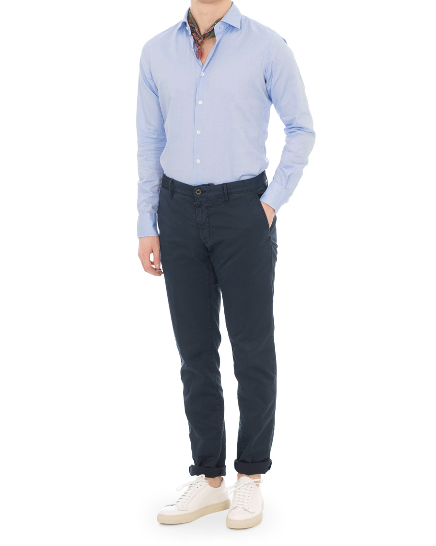 Herre | Skjorter | Glanshirt | Light Oxford Shirt Blue