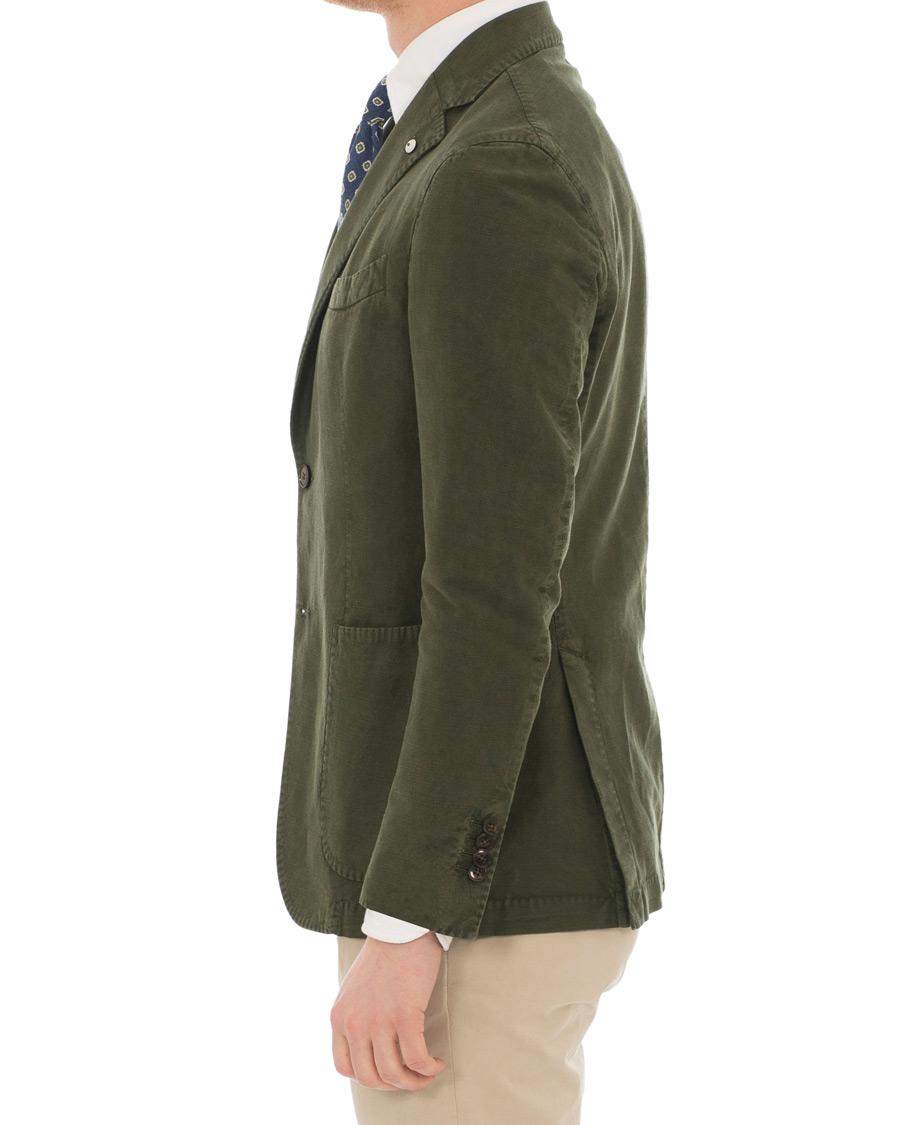 Herre | Blazere & jakker | L.B.M. 1911 | Jack Regular Fit Linen Blazer Military Green
