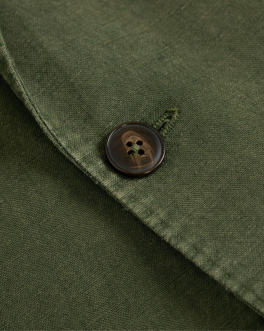 Herre | Blazere & jakker | L.B.M. 1911 | Jack Regular Fit Linen Blazer Military Green