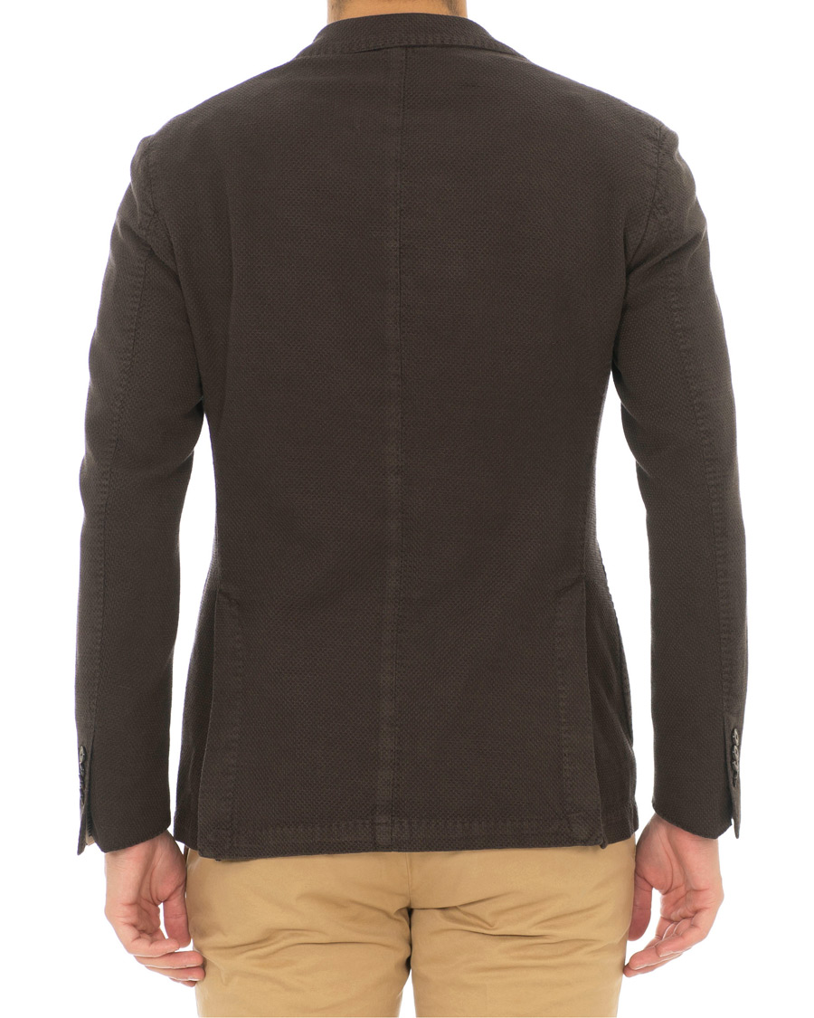 Herre | Blazere & jakker | L.B.M. 1911 | Jack Regular Fit Structured Linen Blazer Dark Brown