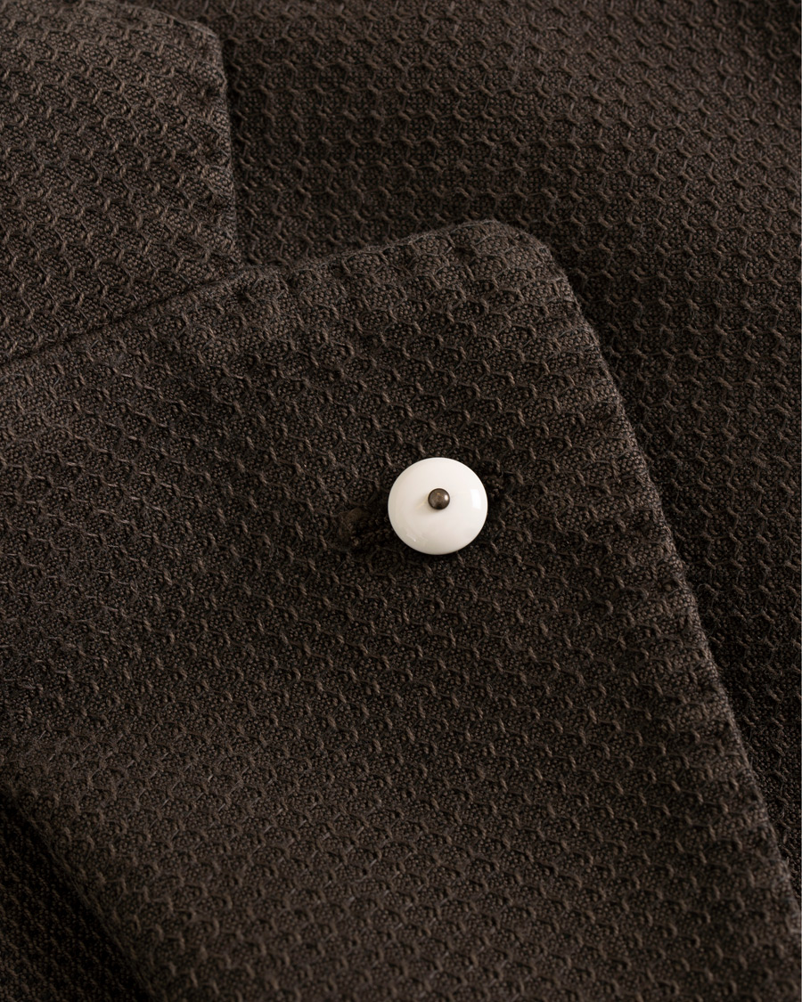 Herre | Blazere & jakker | L.B.M. 1911 | Jack Regular Fit Structured Linen Blazer Dark Brown