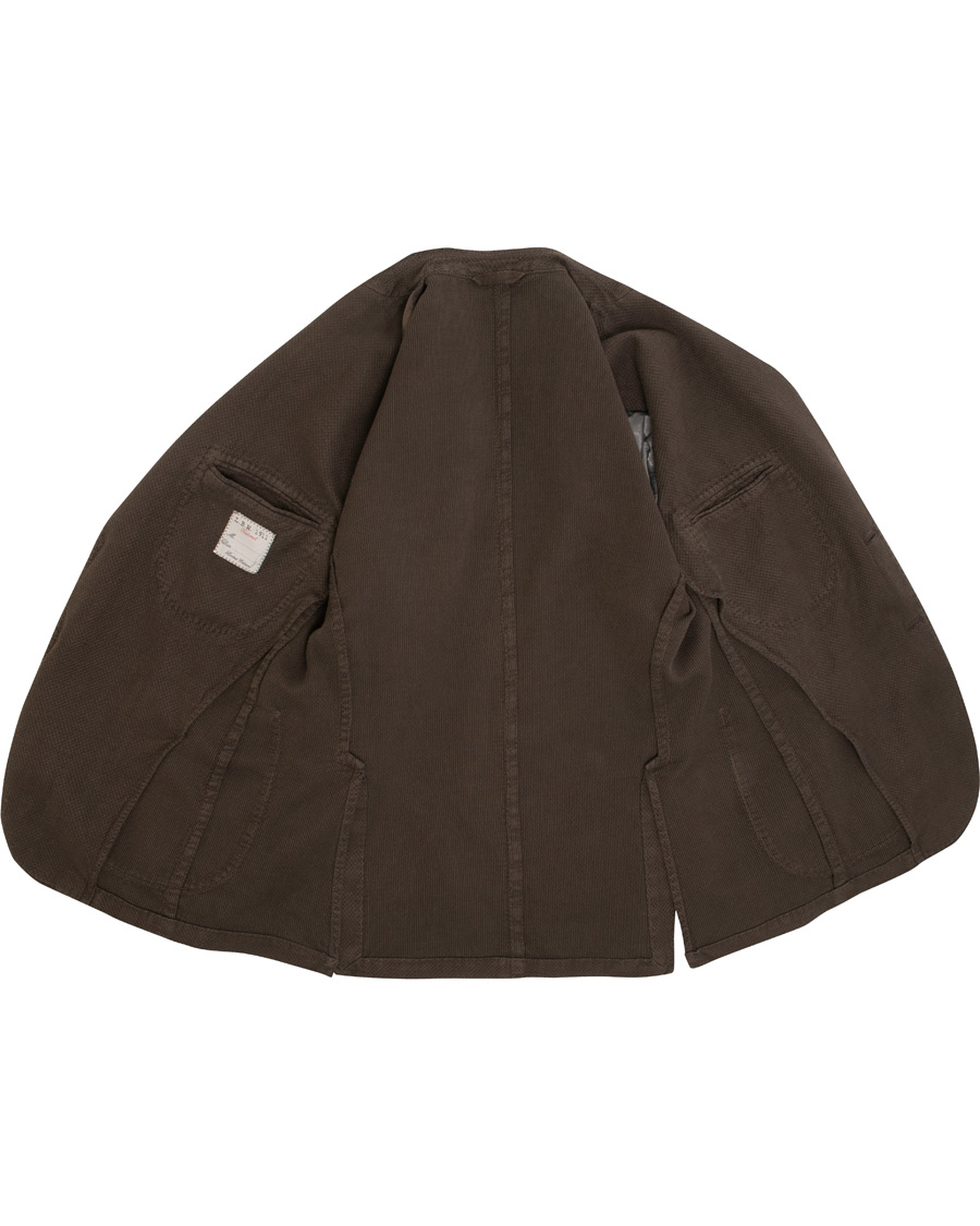 Herre | Blazere & jakker | L.B.M. 1911 | Jack Regular Fit Structured Linen Blazer Dark Brown
