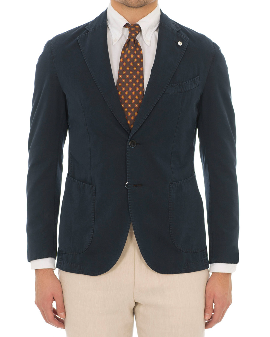 Herre | Blazere & jakker | L.B.M. 1911 | Jack Regular Fit Cotton Stretch Blazer Navy