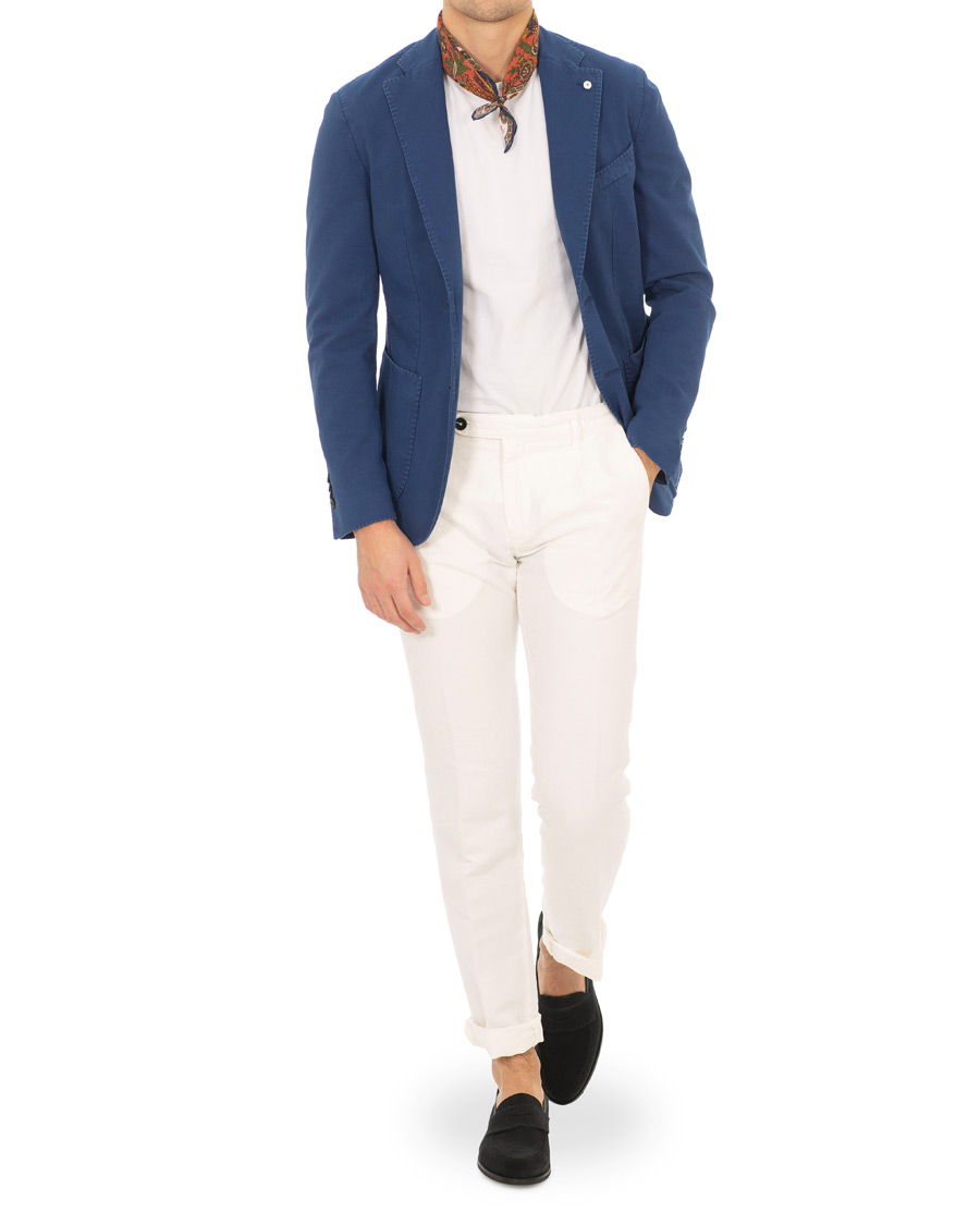 Herre | Blazere & jakker | L.B.M. 1911 | Jack Slim Fit Cotton Stretch Structured Blazer Dark Blue
