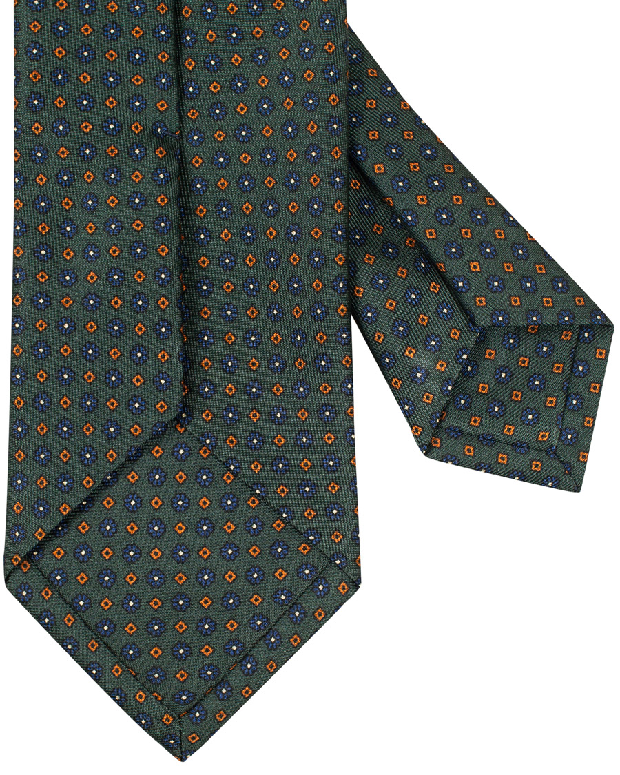 Herre | Drake's MTO Silk 8 cm Tie Green | Drake's | MTO Silk 8 cm Tie Green