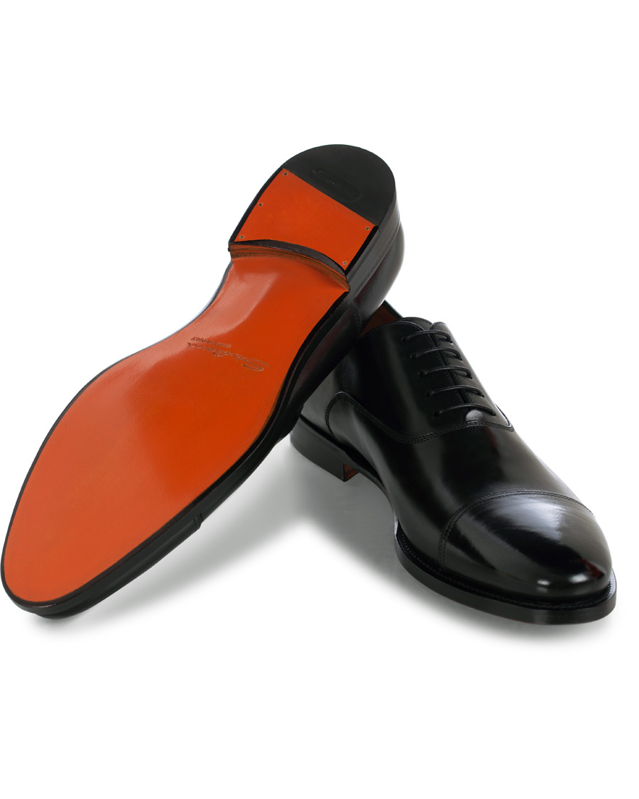 Herre | Santoni Wilson Oxford Black Calf | Santoni | Wilson Oxford Black Calf