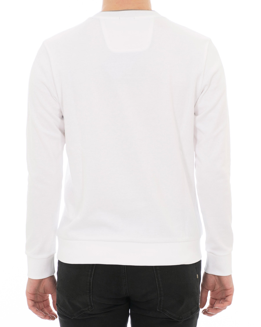 Herre | Trøjer | BOSS GREEN | BOSS Athleisure Salbo Crew Neck Sweatshirt White