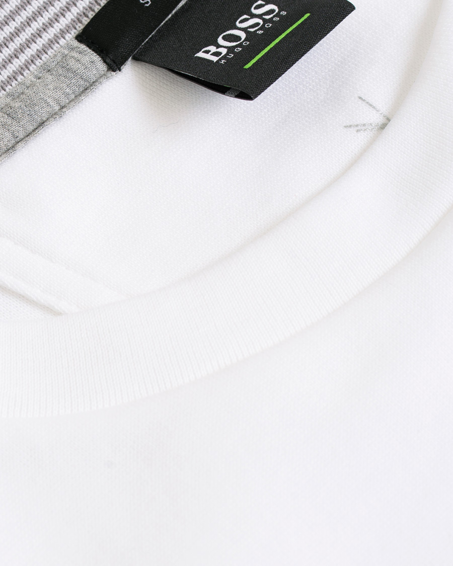 Herre | Trøjer | BOSS GREEN | BOSS Athleisure Salbo Crew Neck Sweatshirt White