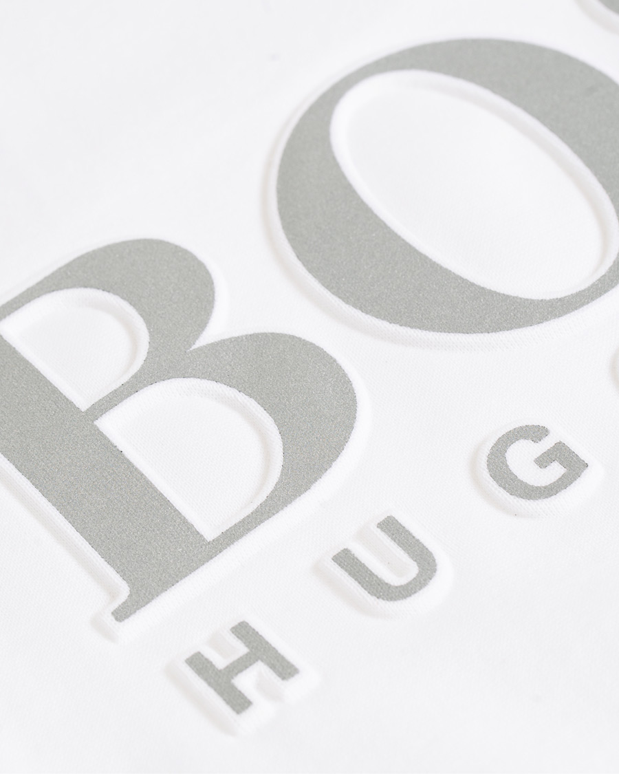 Herre | Trøjer | BOSS GREEN | BOSS Athleisure Salbo Crew Neck Sweatshirt White