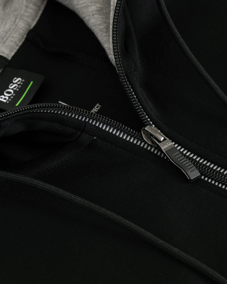 Herre | Trøjer | BOSS GREEN | BOSS Athleisure Saggy Full Zip Hoodie Black