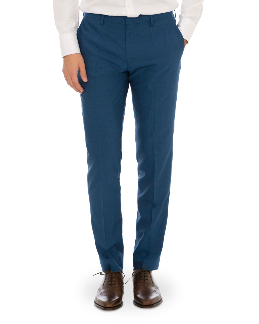 Herre | Jakkesæt | BOSS BLACK | BOSS Huge/Genius Stretch Wool Suit Blue