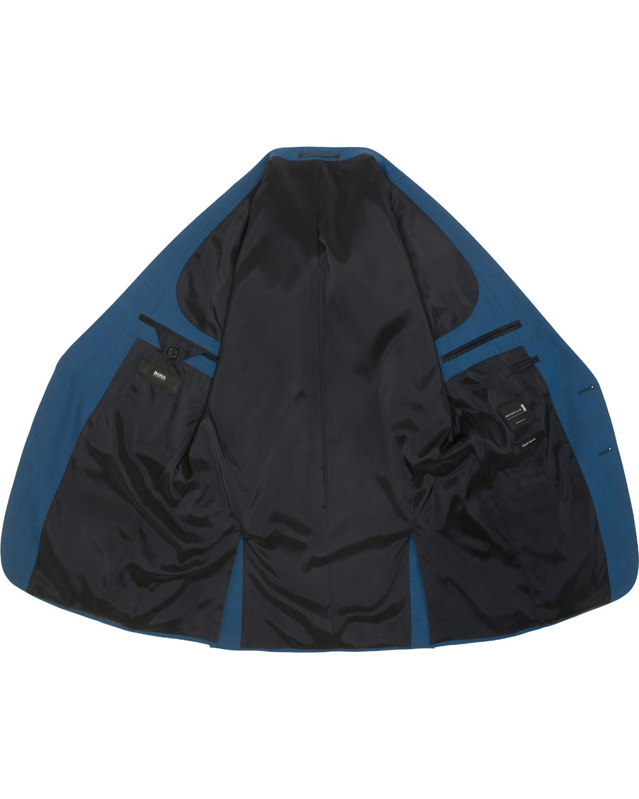 Herre | Jakkesæt | BOSS BLACK | BOSS Huge/Genius Stretch Wool Suit Blue