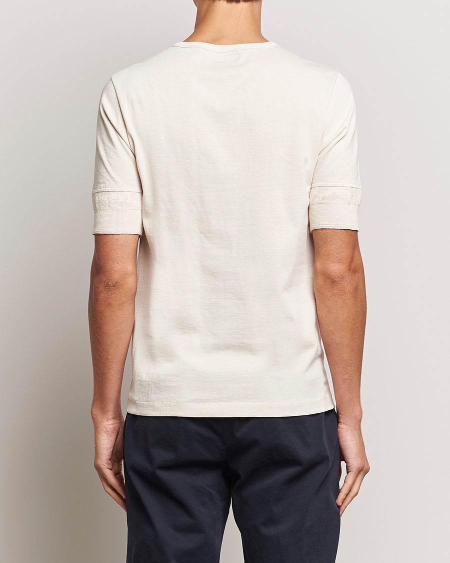 Herre | Trøjer | Merz b. Schwanen | Short Sleeve Organic Cotton Henley Nature