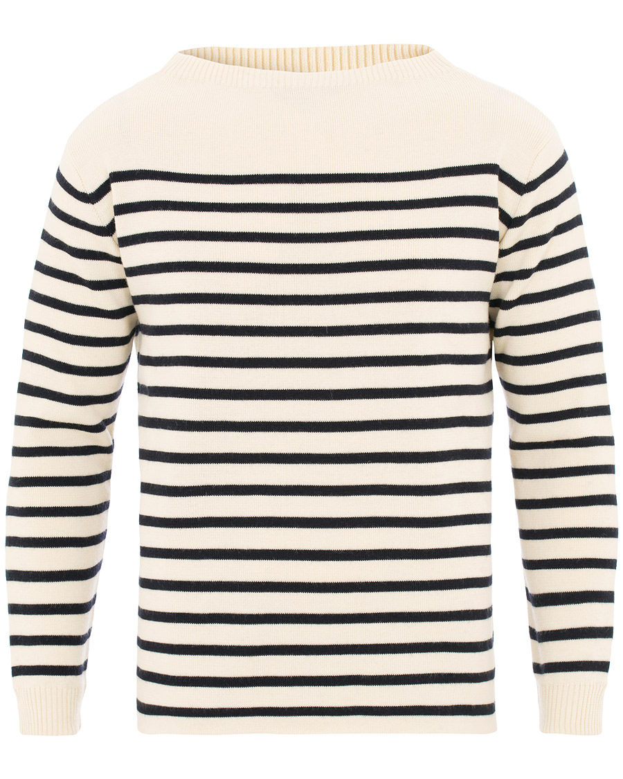 Herre | Trøjer | Andersen-Andersen | Marine Stripe Off White/Navy Blue