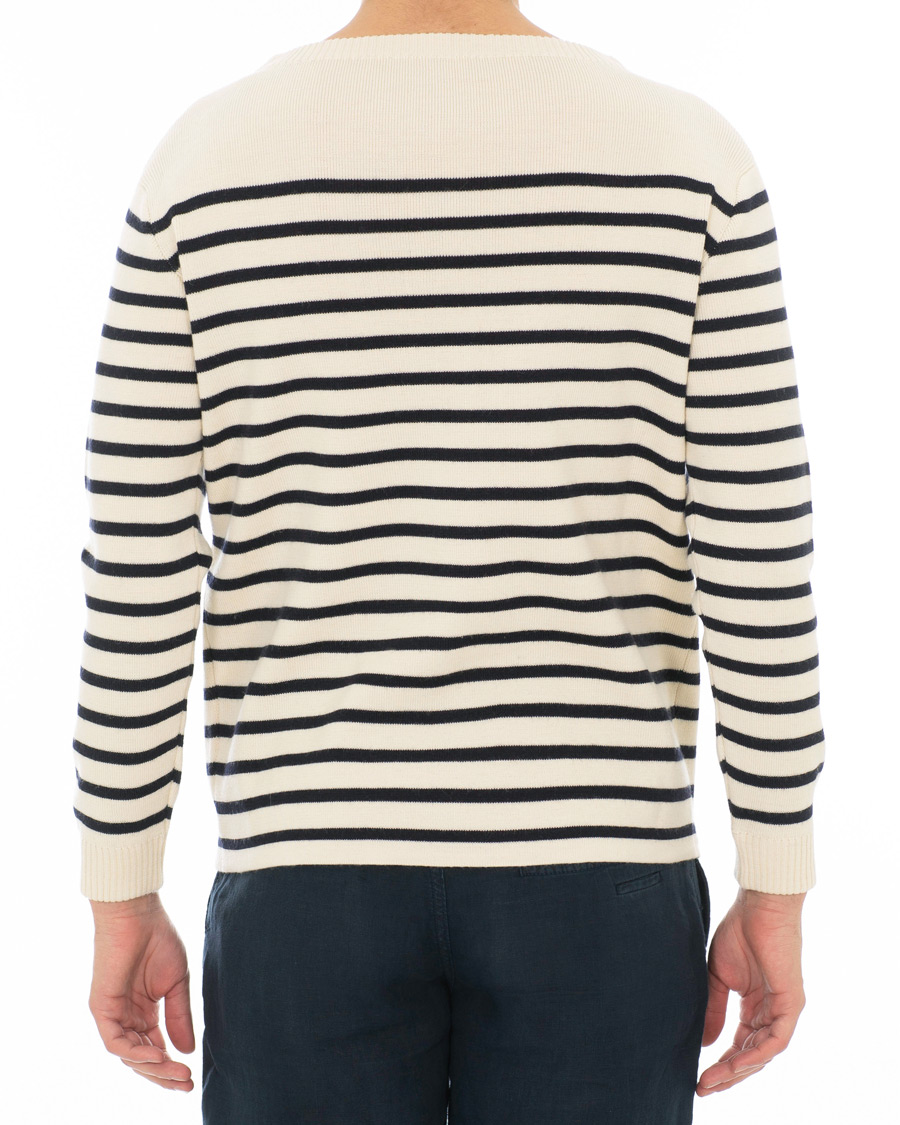Herre | Trøjer | Andersen-Andersen | Marine Stripe Off White/Navy Blue