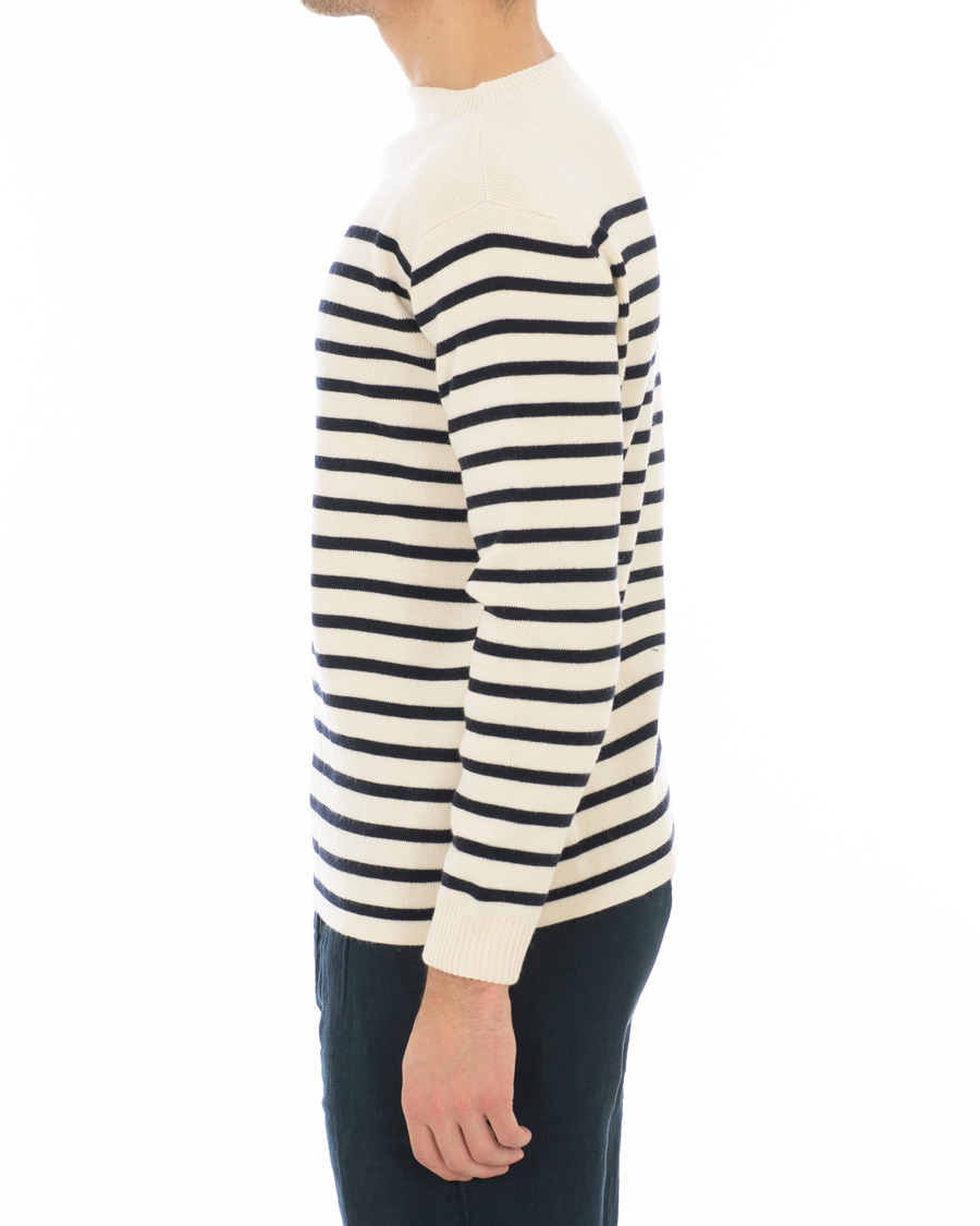 Herre | Trøjer | Andersen-Andersen | Marine Stripe Off White/Navy Blue