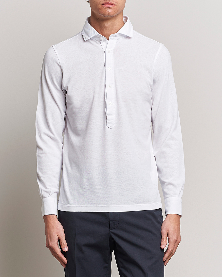 Herre | Skjorter | Gran Sasso | Popover Shirt White