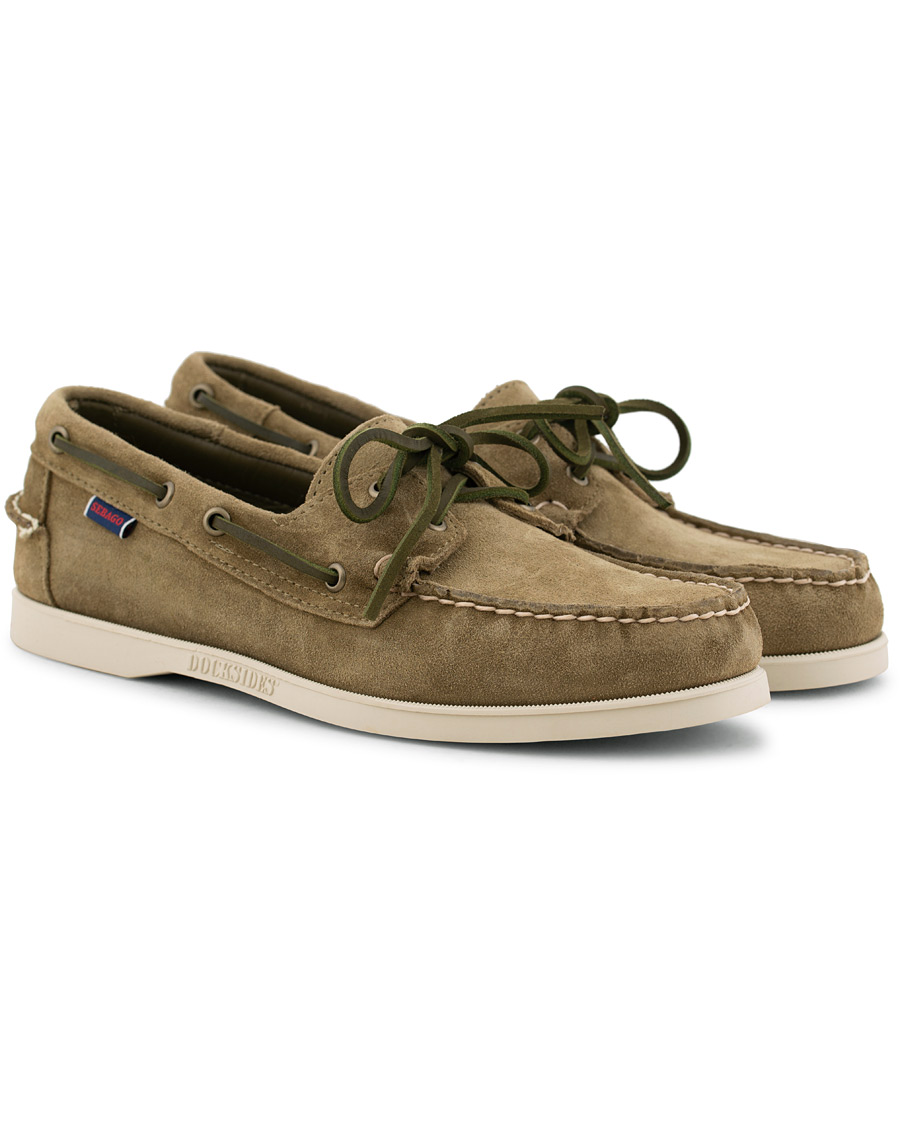 Herre | Sebago Docksides Boat Shoe Green Military | Sebago | Docksides Boat Shoe Green Military