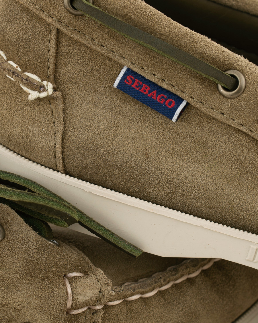 Herre | Sebago Docksides Boat Shoe Green Military | Sebago | Docksides Boat Shoe Green Military