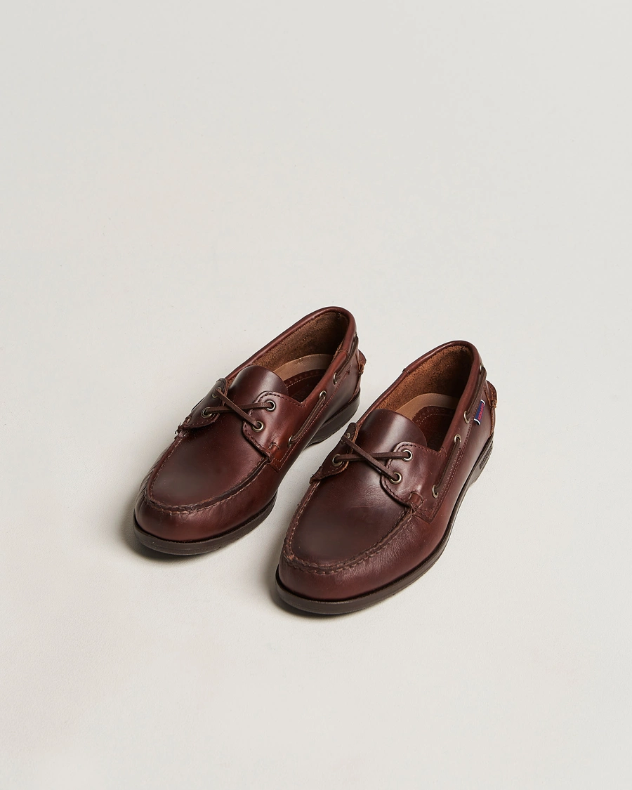 Herre | Sejlersko | Sebago | Endeavor Oiled Leather Boat Shoe Brown