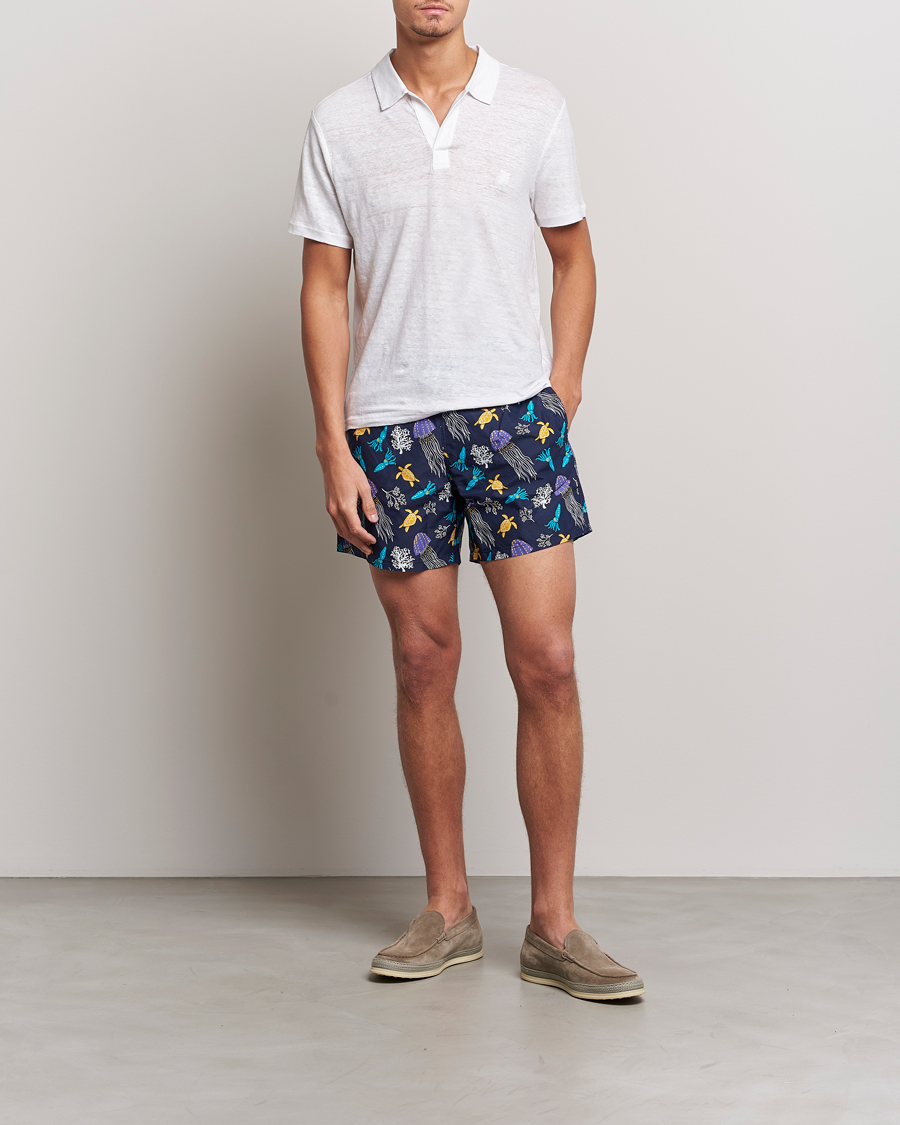 Herre | Polotrøjer | Vilebrequin | Jersey Linen Polo Blanco