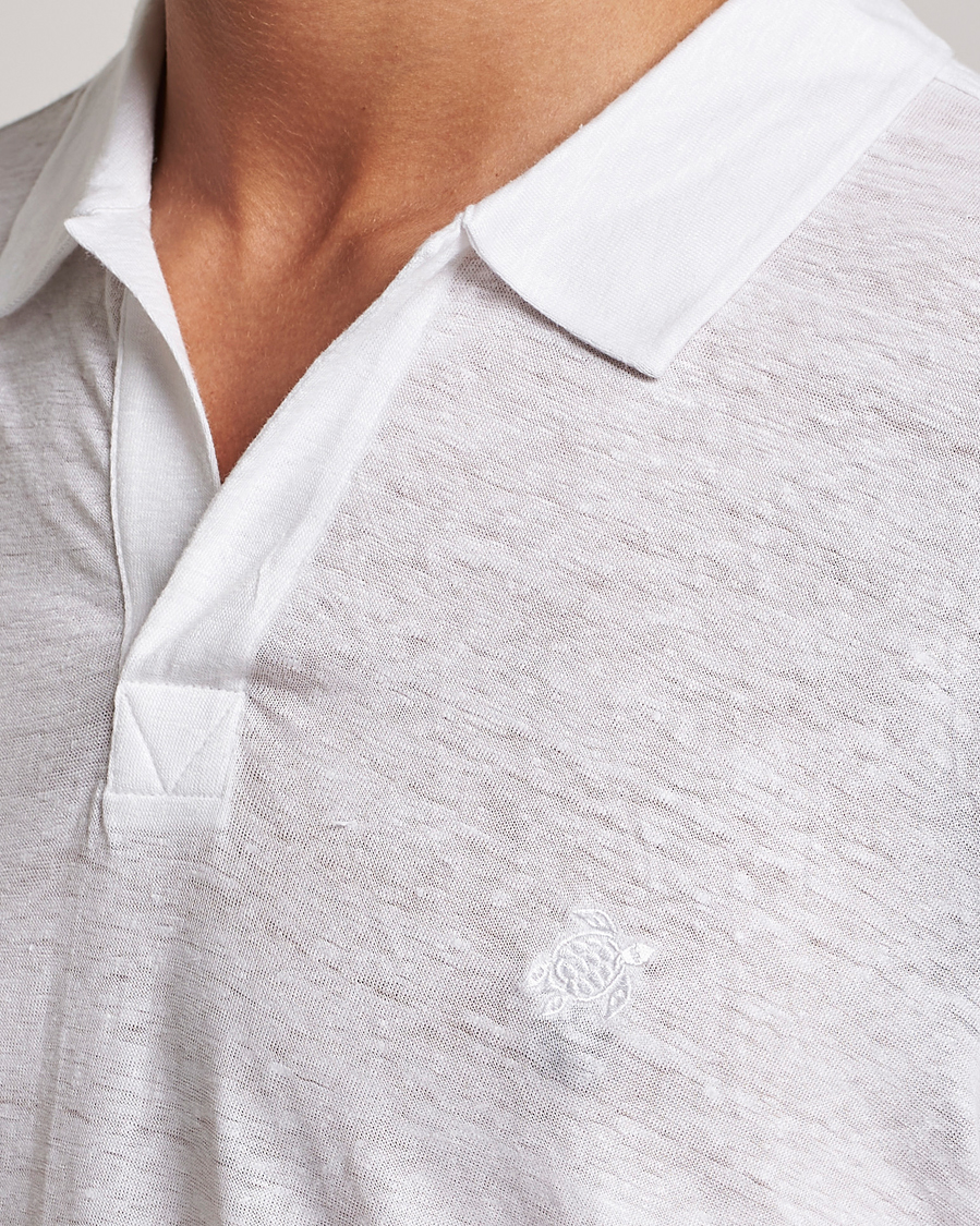 Herre | Polotrøjer | Vilebrequin | Jersey Linen Polo Blanco