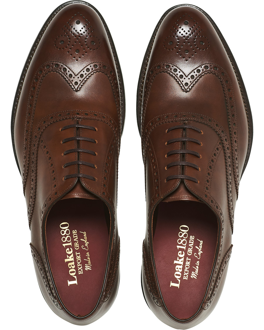 Herre | Loake 1880 Export Grade Torrington Oxford Brogue Antique Brown | Loake 1880 Export Grade | Torrington Oxford Brogue Antique Brown