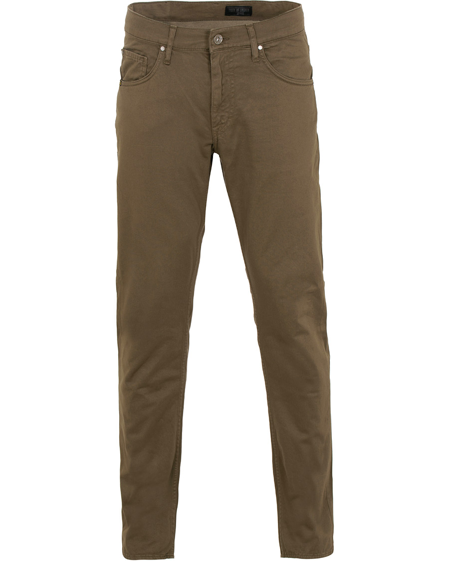 Herre | Bukser | Tiger of Sweden Jeans | Iggy 5-Pocket Trousers Dark Khaki