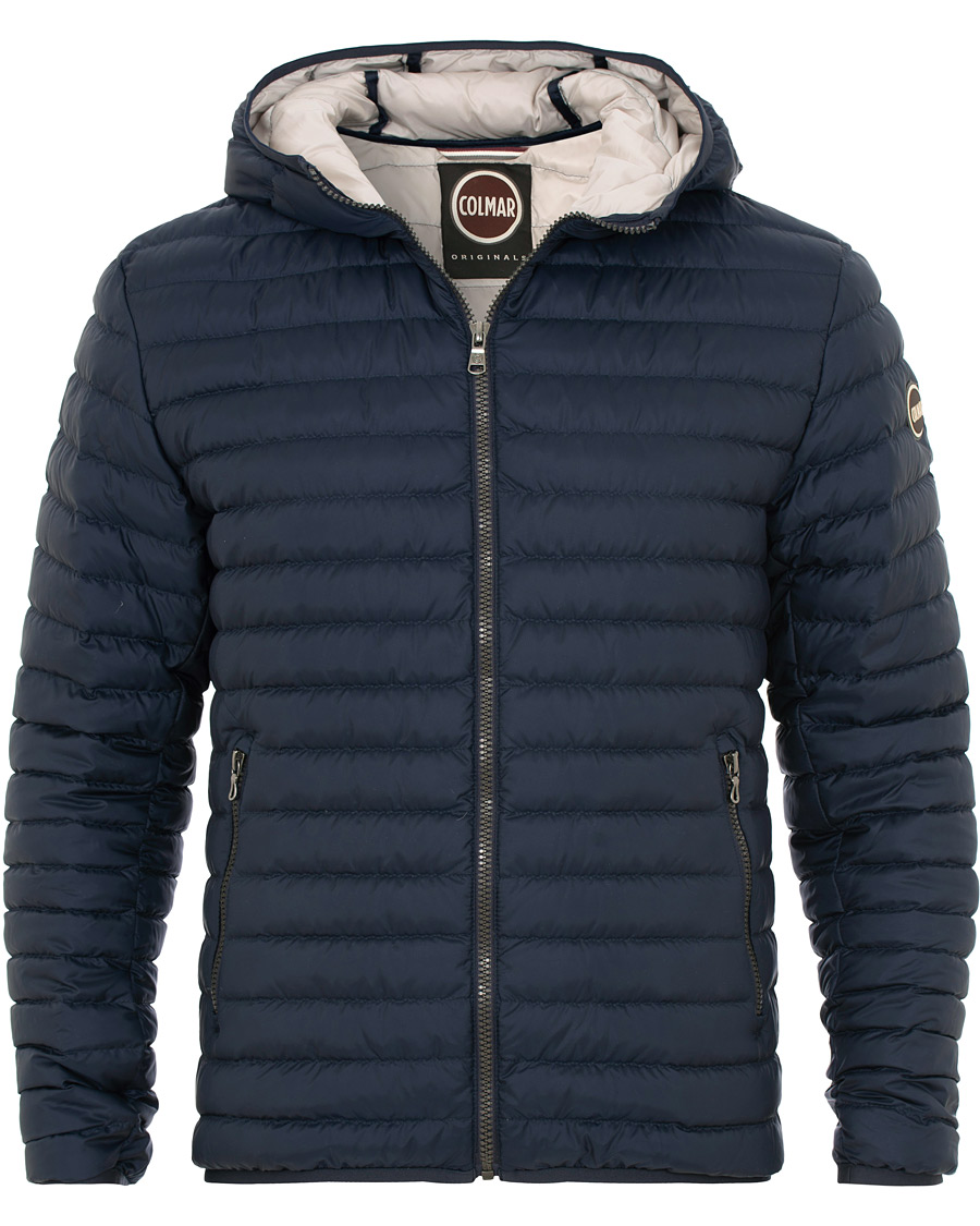 Herre | Jakker | Colmar | Lightweight Down Hooded Jacket Navy