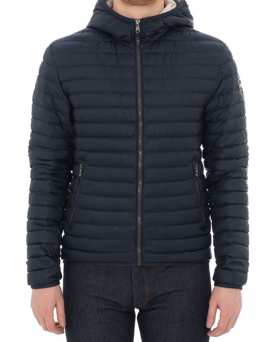 Herre | Jakker | Colmar | Lightweight Down Hooded Jacket Navy