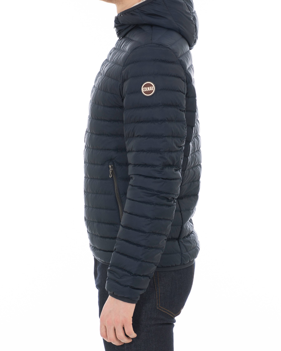 Herre | Jakker | Colmar | Lightweight Down Hooded Jacket Navy