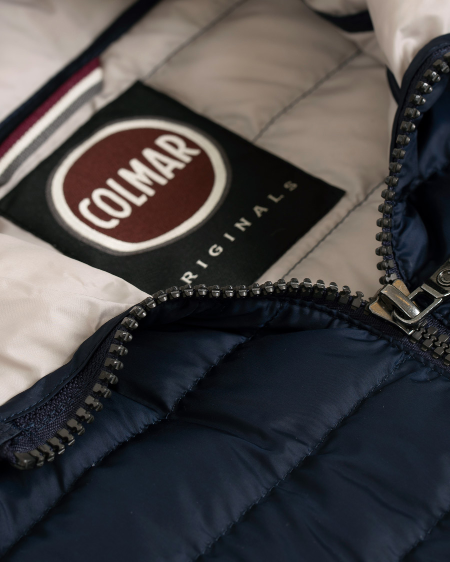 Herre | Jakker | Colmar | Lightweight Down Hooded Jacket Navy