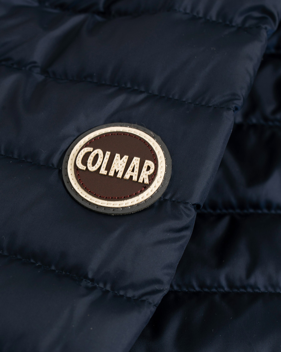 Herre | Jakker | Colmar | Lightweight Down Hooded Jacket Navy