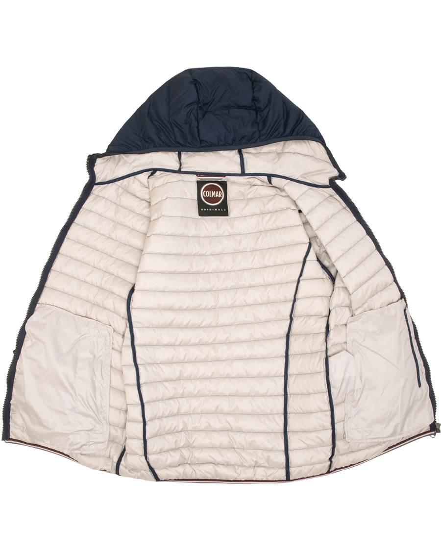 Herre | Jakker | Colmar | Lightweight Down Hooded Jacket Navy