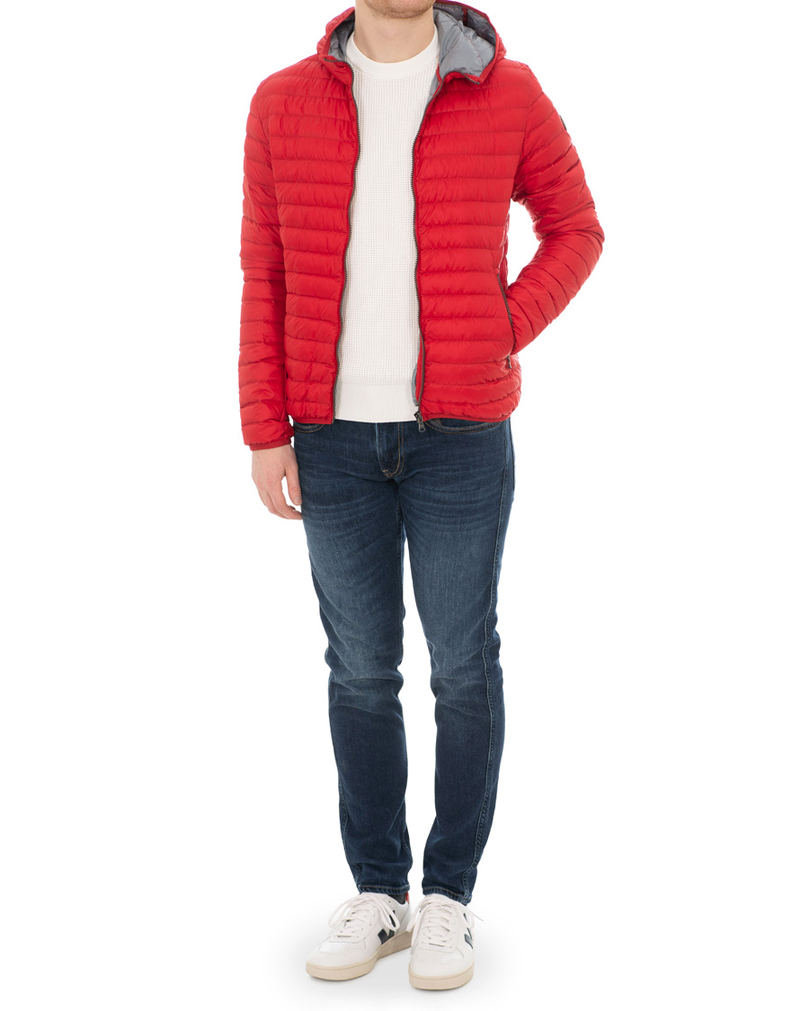 Herre | Jakker | Colmar | Lightweight Down Hooded Jacket Hermes Red